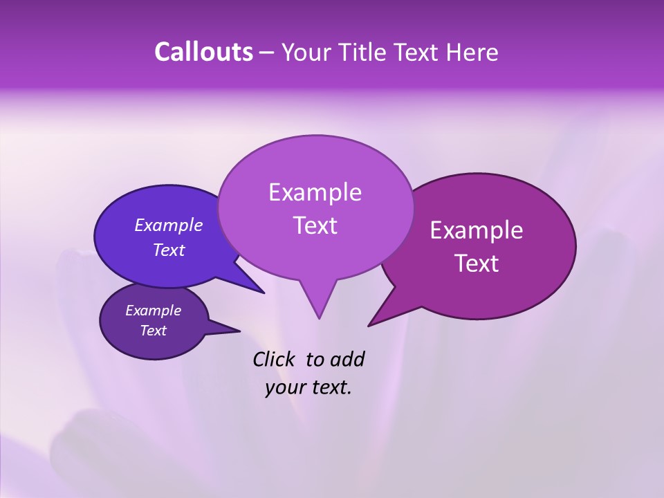 Macro Violet Lush PowerPoint Template