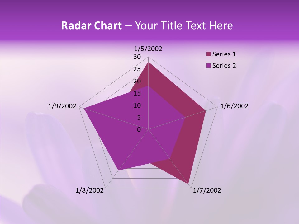 Macro Violet Lush PowerPoint Template