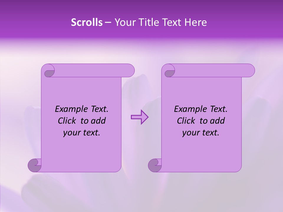 Macro Violet Lush PowerPoint Template