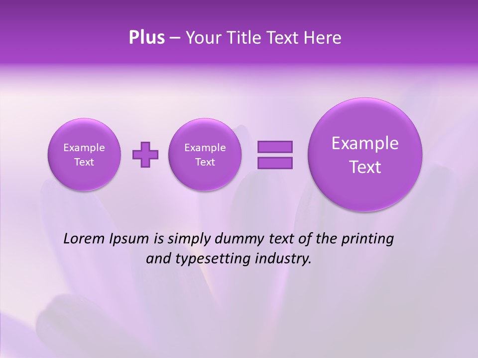 Macro Violet Lush PowerPoint Template