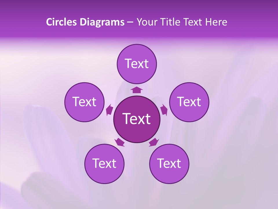 Macro Violet Lush PowerPoint Template