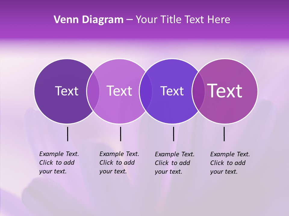 Macro Violet Lush PowerPoint Template