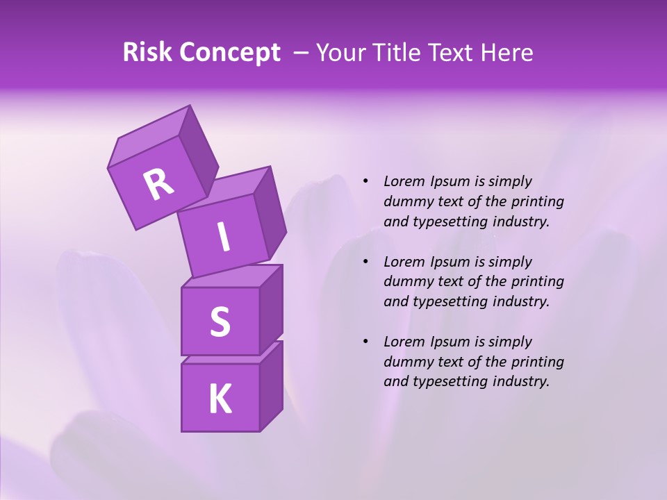 Macro Violet Lush PowerPoint Template