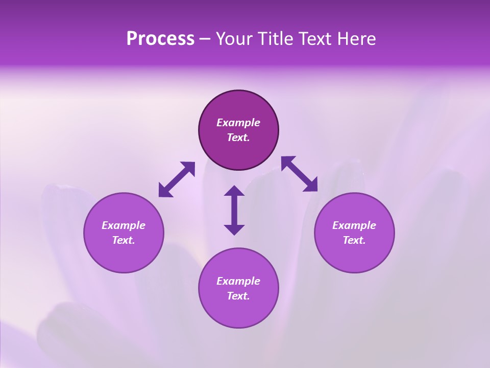 Macro Violet Lush PowerPoint Template