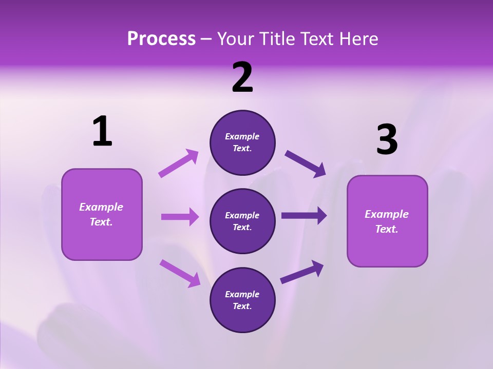 Macro Violet Lush PowerPoint Template