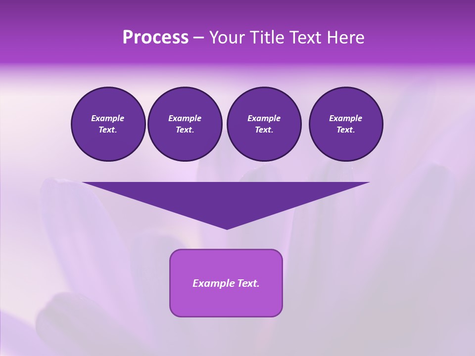 Macro Violet Lush PowerPoint Template