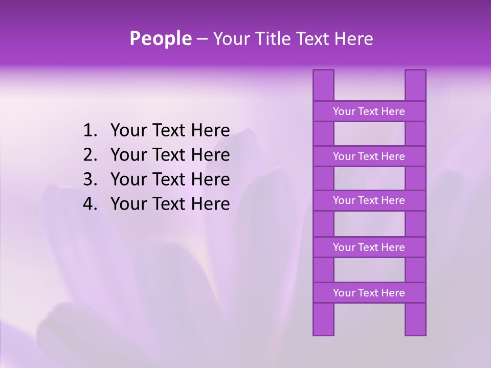 Macro Violet Lush PowerPoint Template