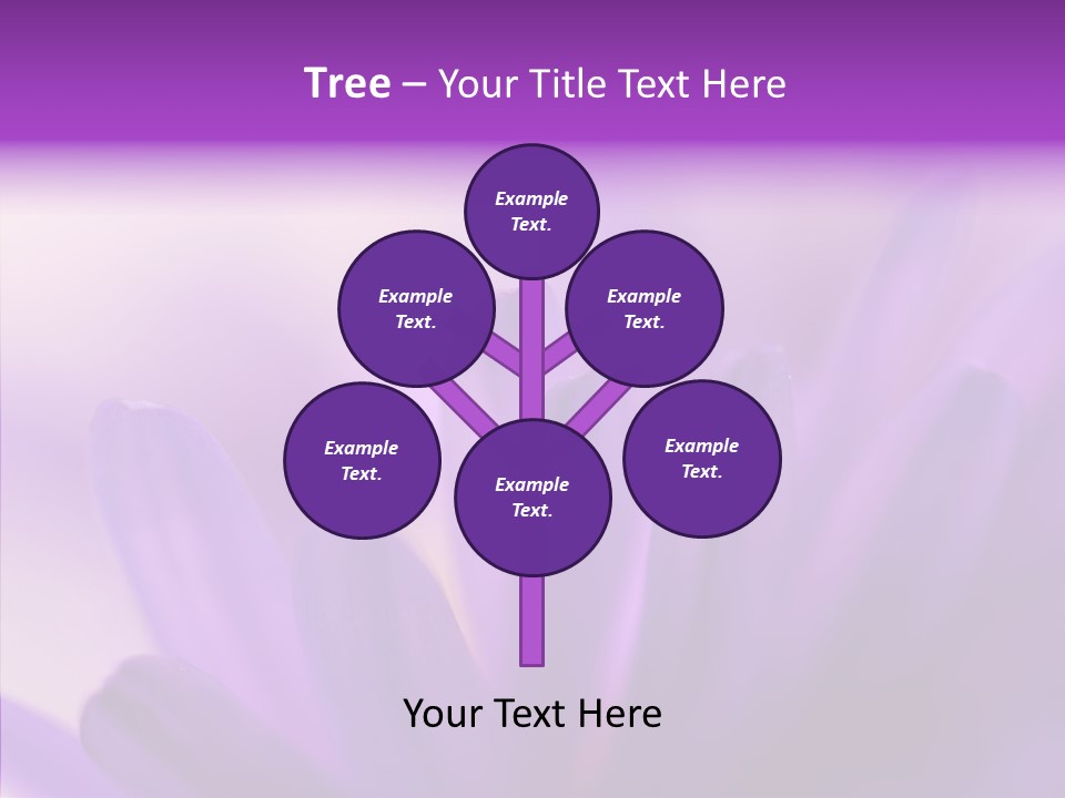 Macro Violet Lush PowerPoint Template
