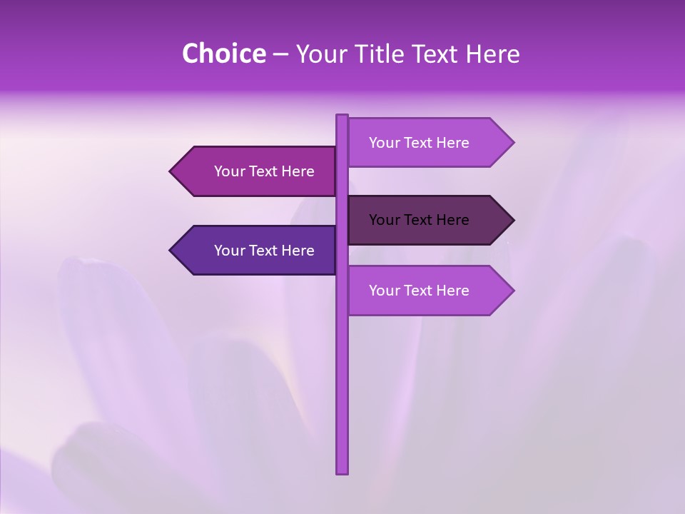 Macro Violet Lush PowerPoint Template