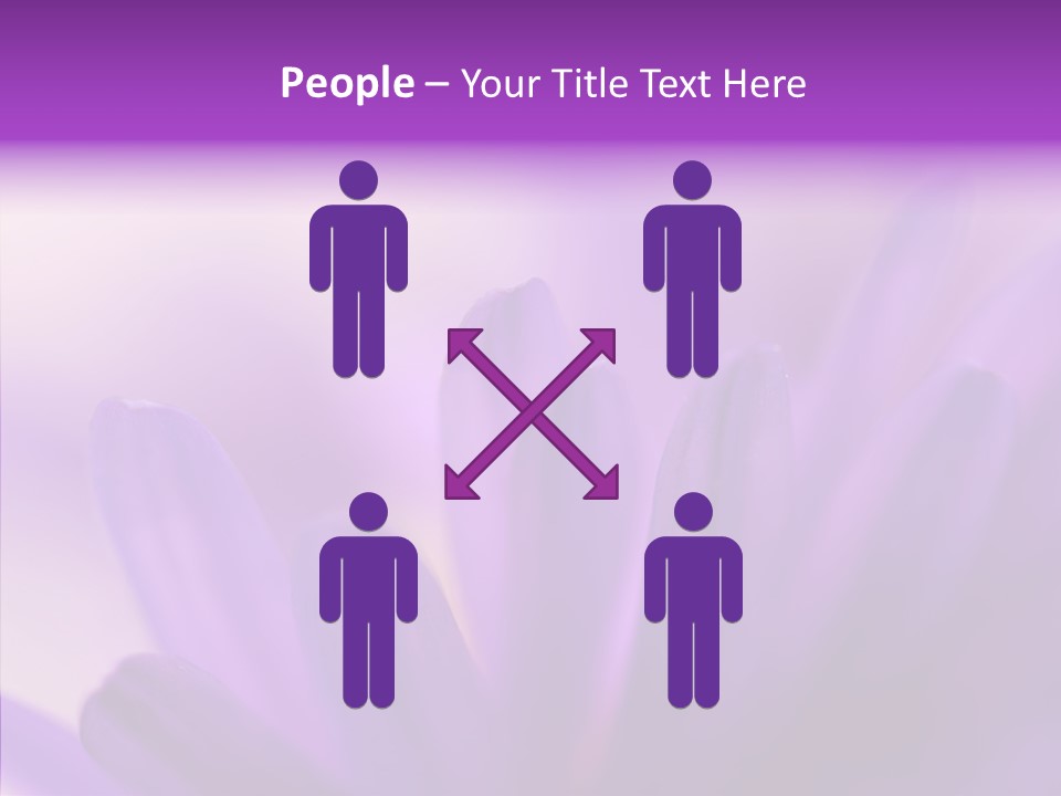 Macro Violet Lush PowerPoint Template