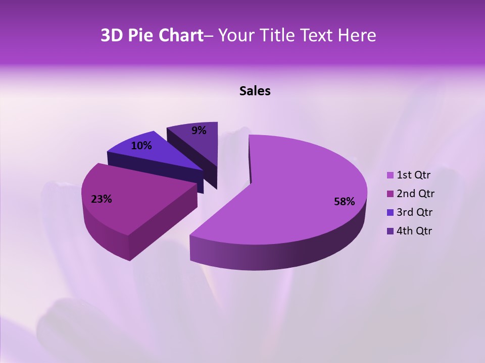 Macro Violet Lush PowerPoint Template