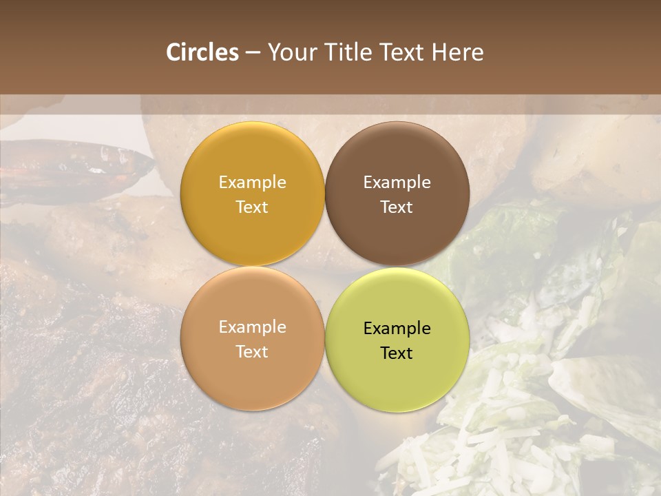 Steak Garnish Potatoes PowerPoint Template