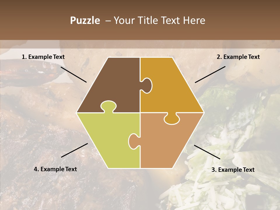 Steak Garnish Potatoes PowerPoint Template