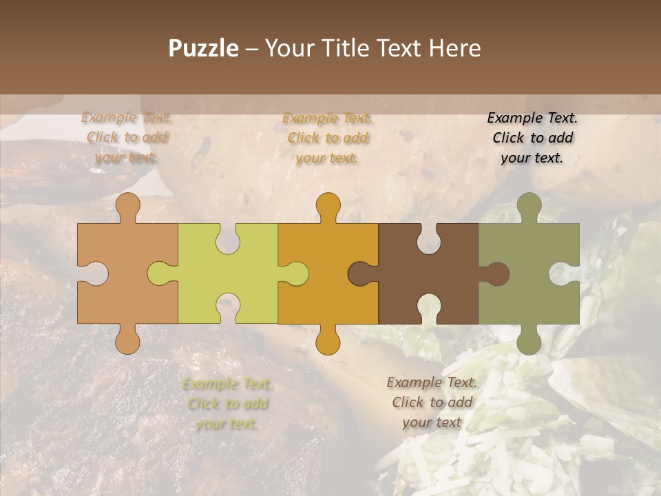Steak Garnish Potatoes PowerPoint Template