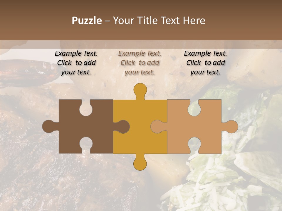 Steak Garnish Potatoes PowerPoint Template