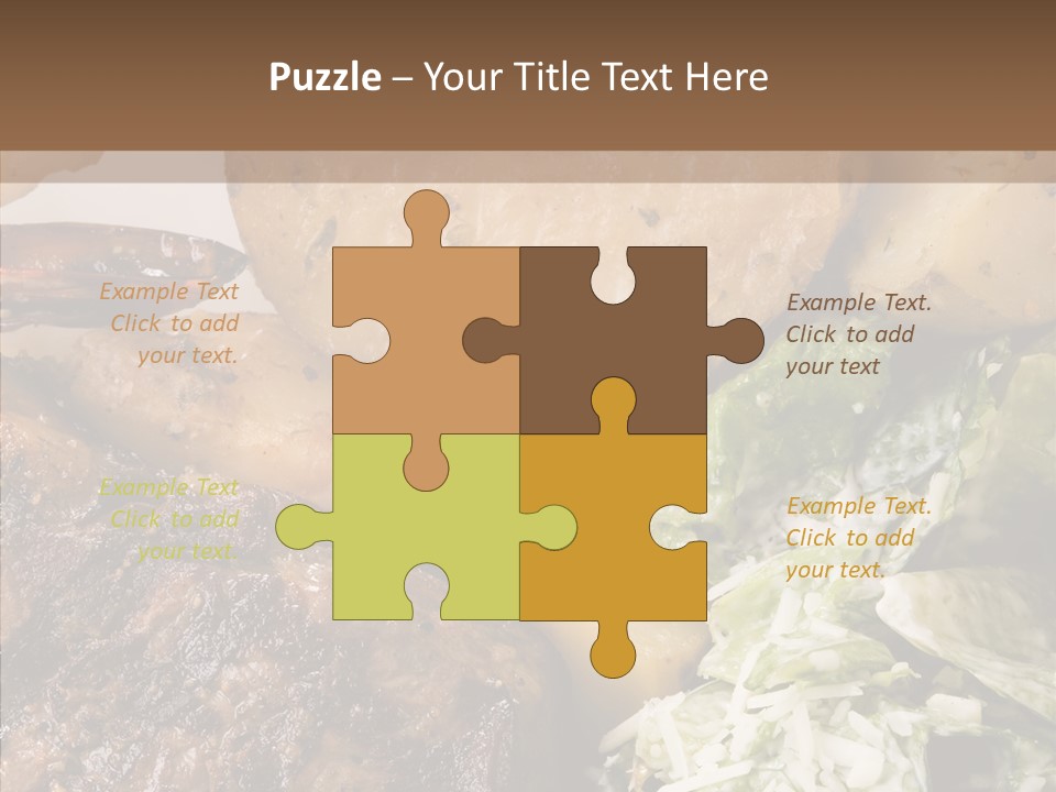 Steak Garnish Potatoes PowerPoint Template