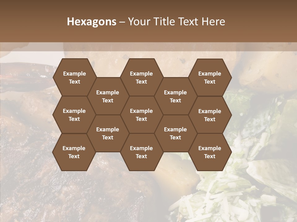 Steak Garnish Potatoes PowerPoint Template