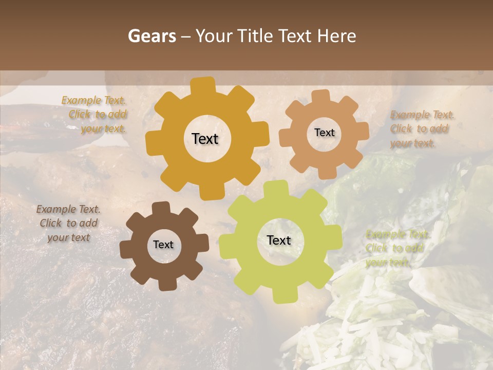 Steak Garnish Potatoes PowerPoint Template