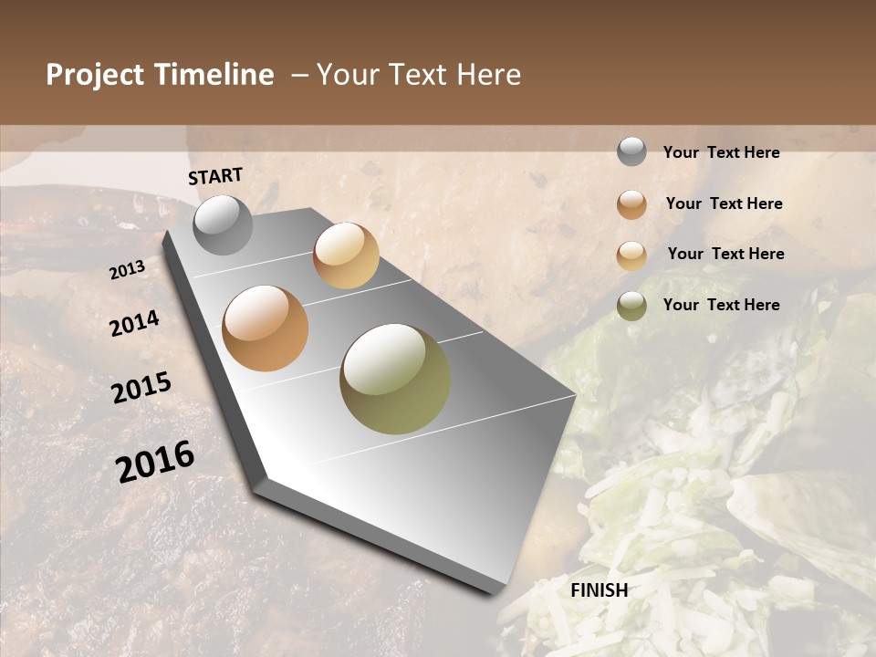 Steak Garnish Potatoes PowerPoint Template