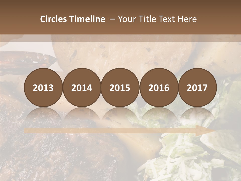 Steak Garnish Potatoes PowerPoint Template