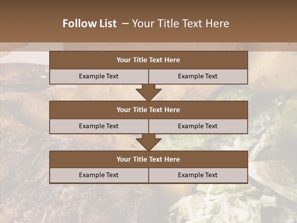 Steak Garnish Potatoes PowerPoint Template
