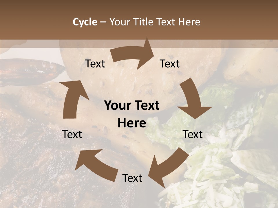 Steak Garnish Potatoes PowerPoint Template