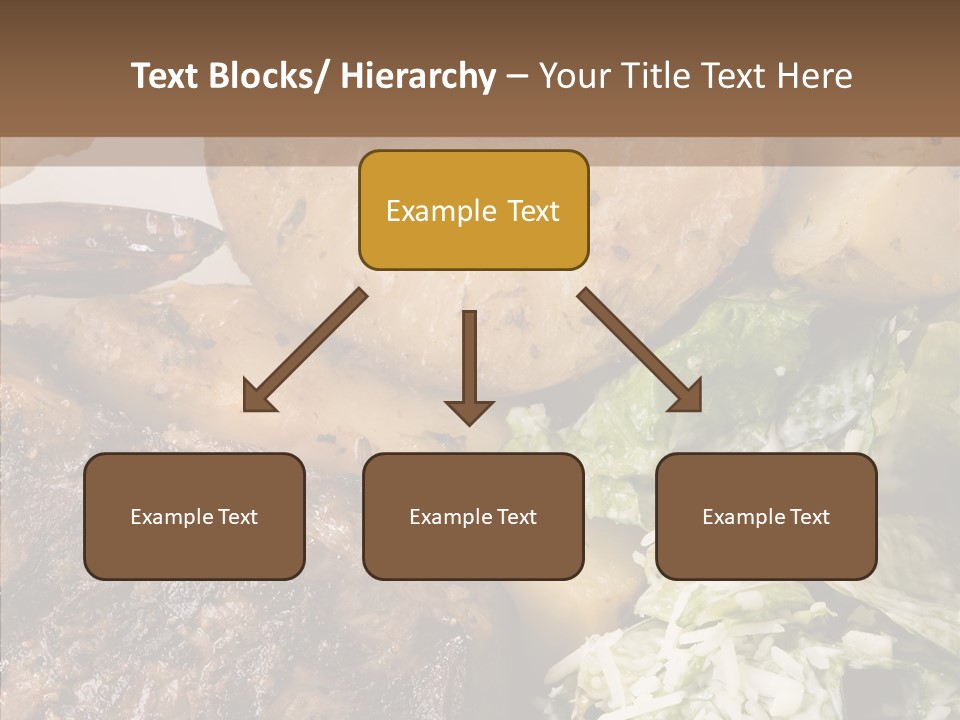 Steak Garnish Potatoes PowerPoint Template