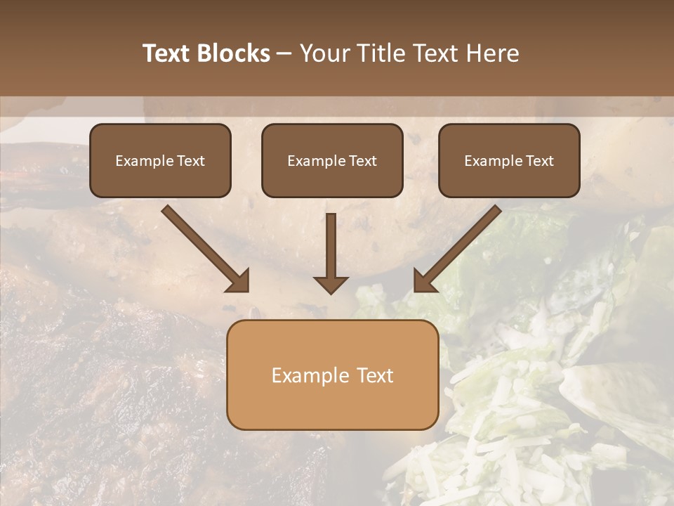 Steak Garnish Potatoes PowerPoint Template