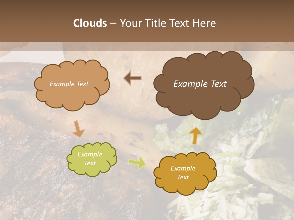 Steak Garnish Potatoes PowerPoint Template