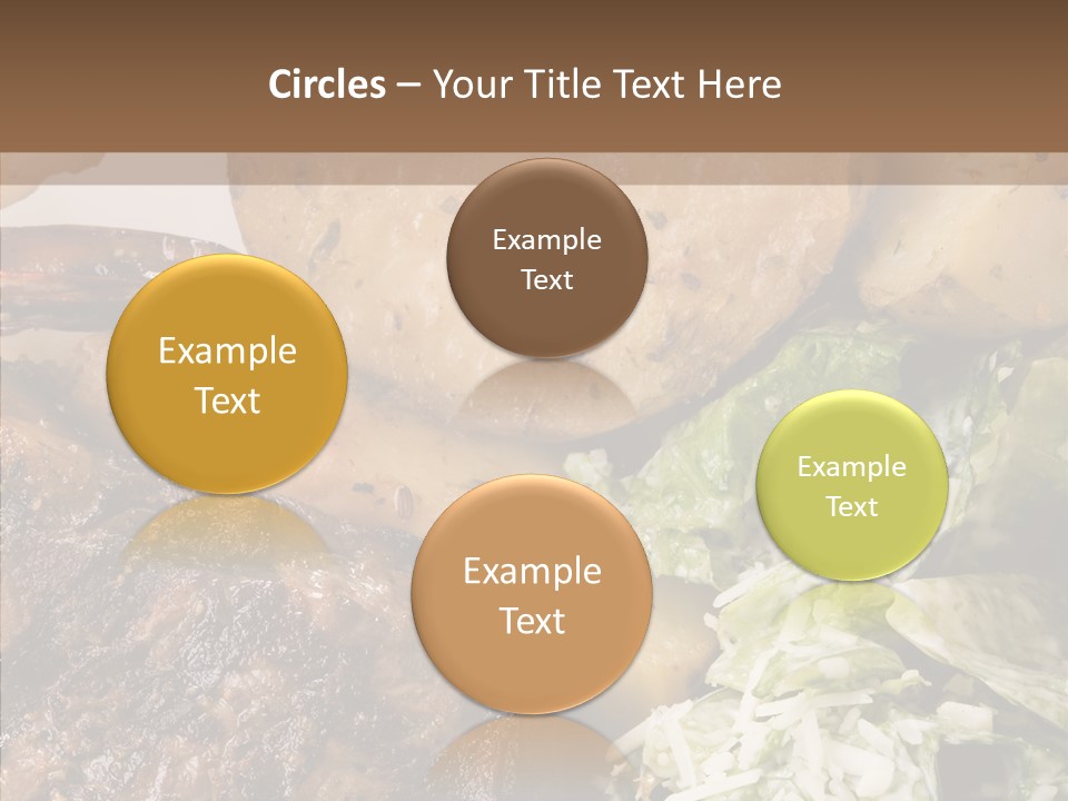 Steak Garnish Potatoes PowerPoint Template