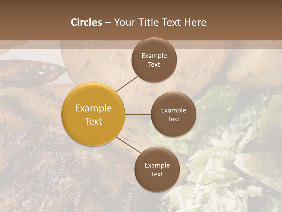 Steak Garnish Potatoes PowerPoint Template