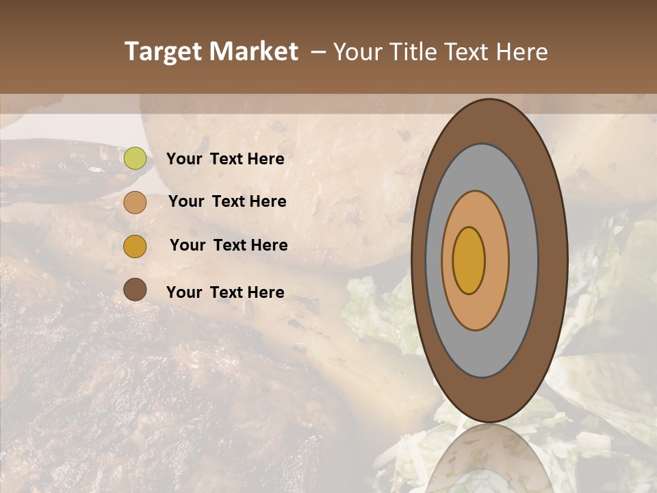 Steak Garnish Potatoes PowerPoint Template