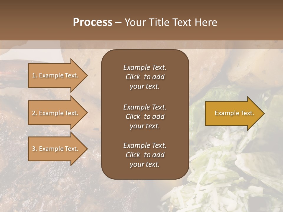 Steak Garnish Potatoes PowerPoint Template