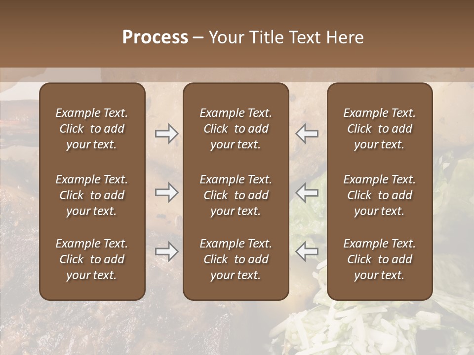 Steak Garnish Potatoes PowerPoint Template