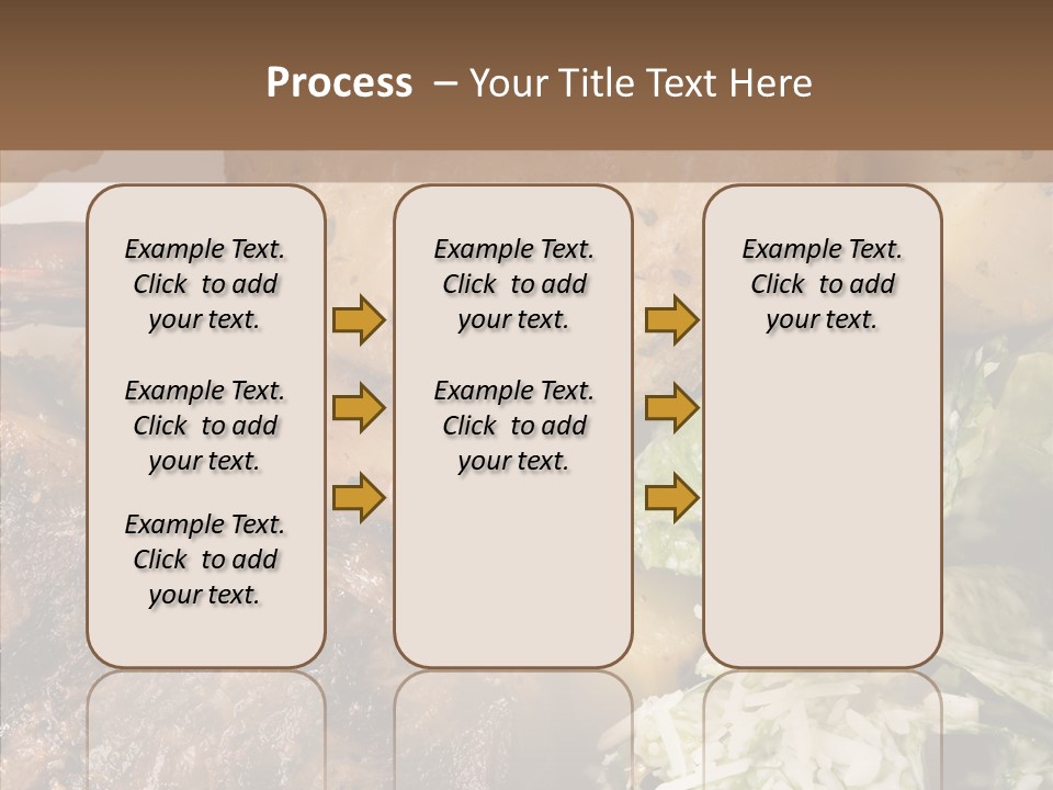 Steak Garnish Potatoes PowerPoint Template