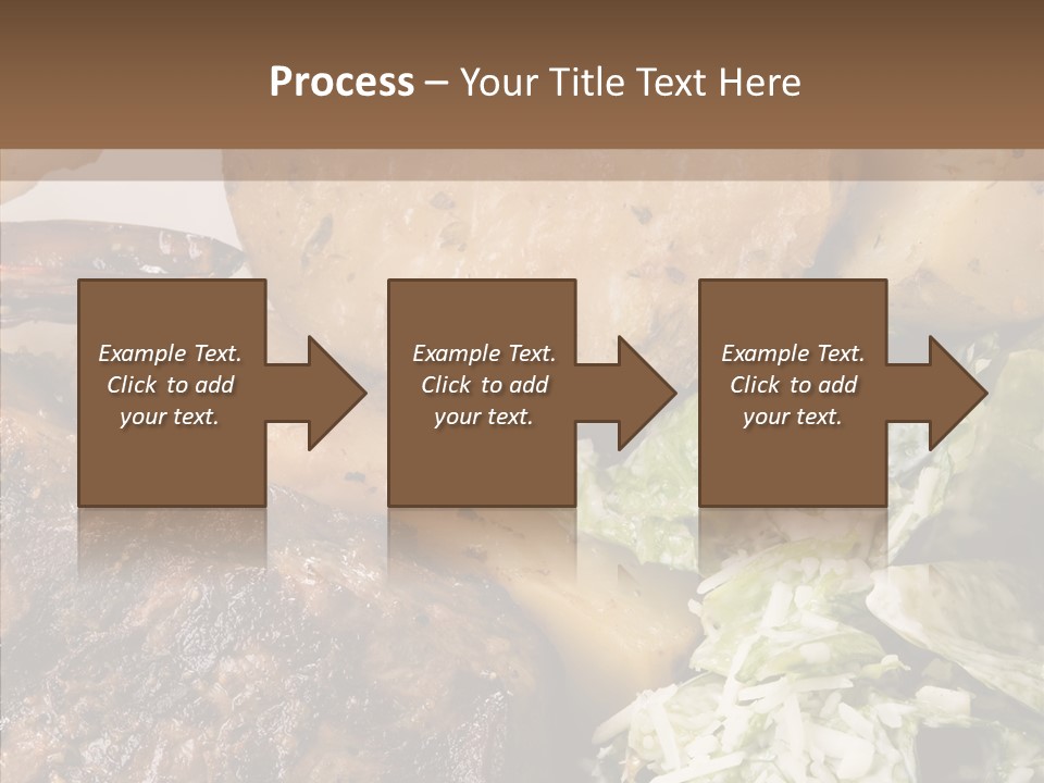 Steak Garnish Potatoes PowerPoint Template
