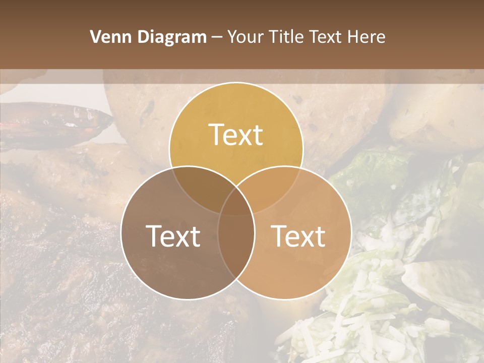 Steak Garnish Potatoes PowerPoint Template