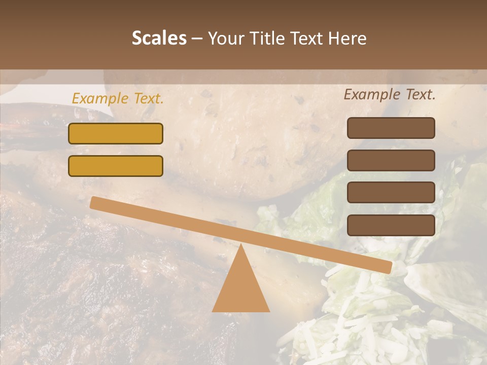 Steak Garnish Potatoes PowerPoint Template