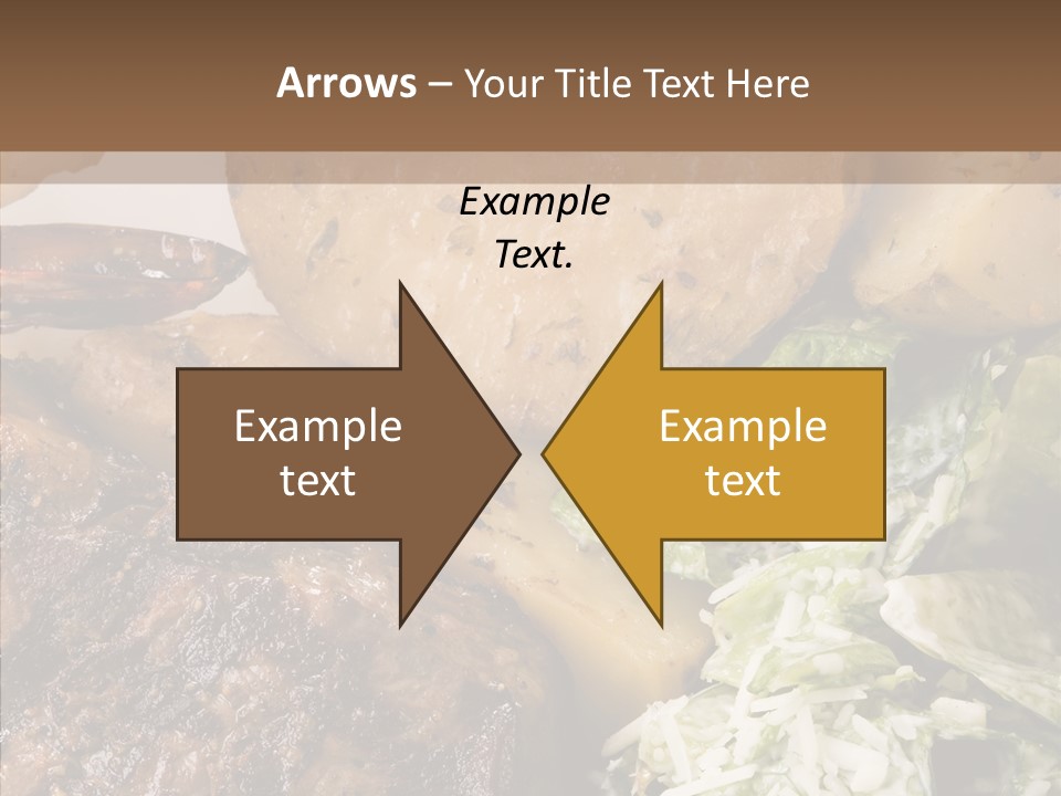 Steak Garnish Potatoes PowerPoint Template