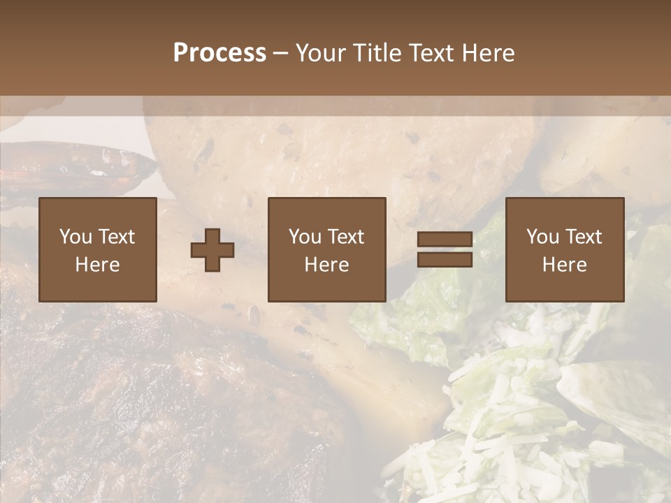 Steak Garnish Potatoes PowerPoint Template