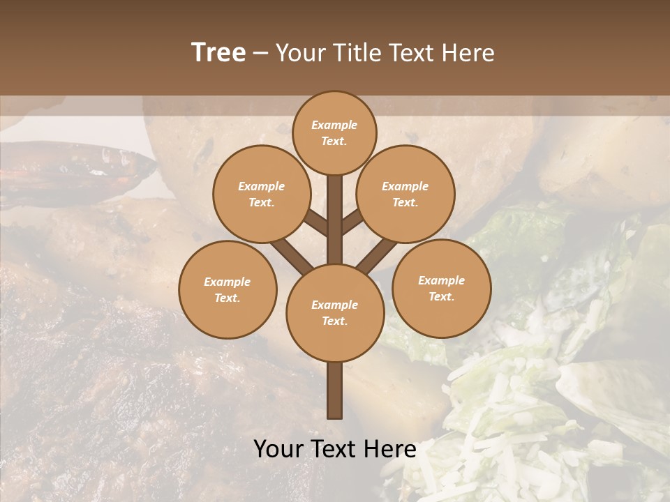 Steak Garnish Potatoes PowerPoint Template