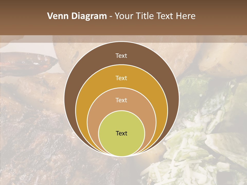 Steak Garnish Potatoes PowerPoint Template