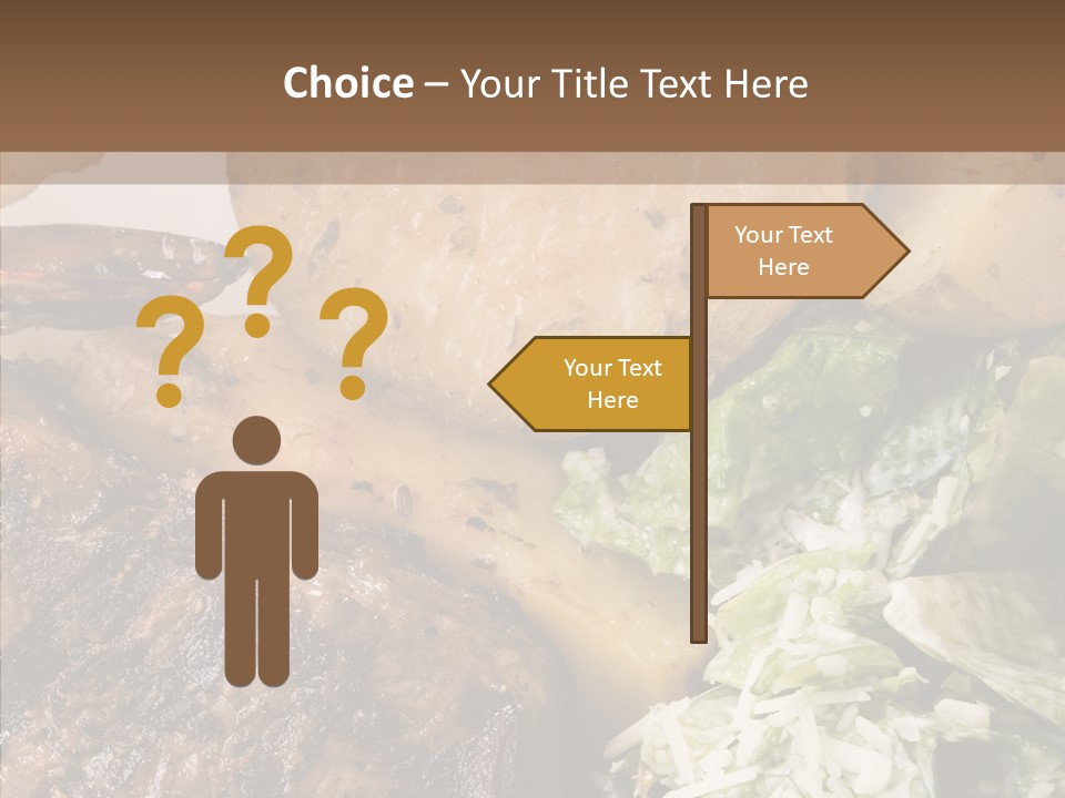 Steak Garnish Potatoes PowerPoint Template