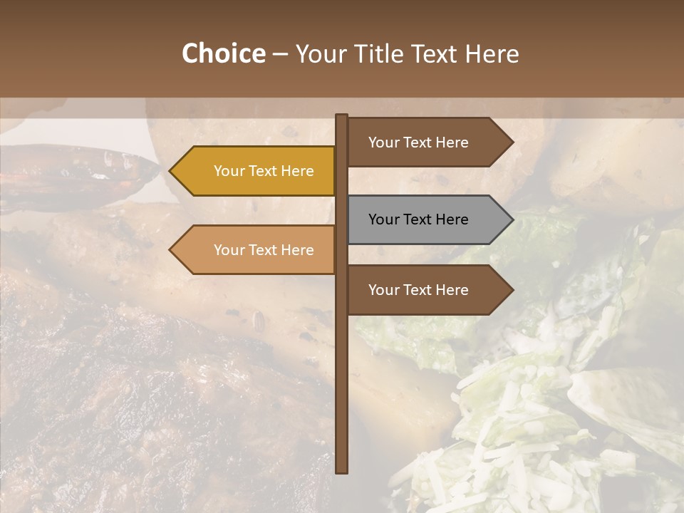 Steak Garnish Potatoes PowerPoint Template