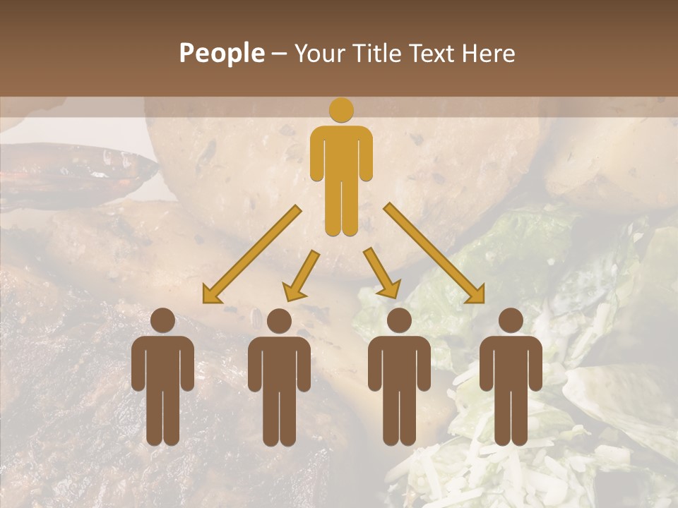 Steak Garnish Potatoes PowerPoint Template