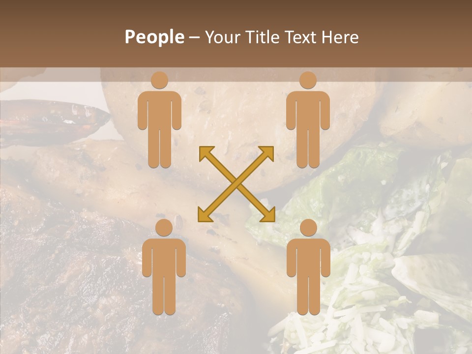 Steak Garnish Potatoes PowerPoint Template