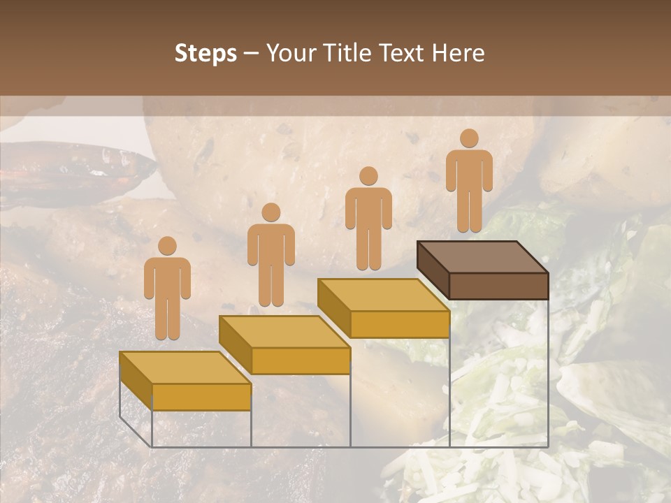 Steak Garnish Potatoes PowerPoint Template