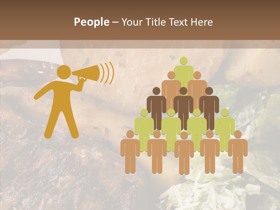 Steak Garnish Potatoes PowerPoint Template