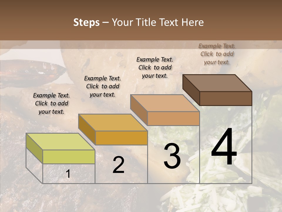 Steak Garnish Potatoes PowerPoint Template