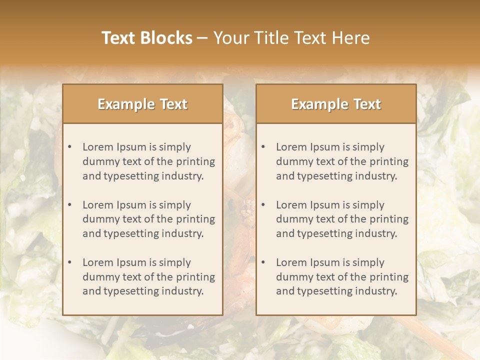 Caesar Cooking Lunch PowerPoint Template